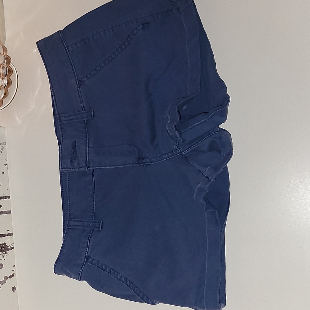 SO Chino shortie shorts in navy blue, sz 1